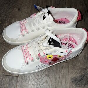 Desigual Women's Pink Panther Shoes Size 6.5 White